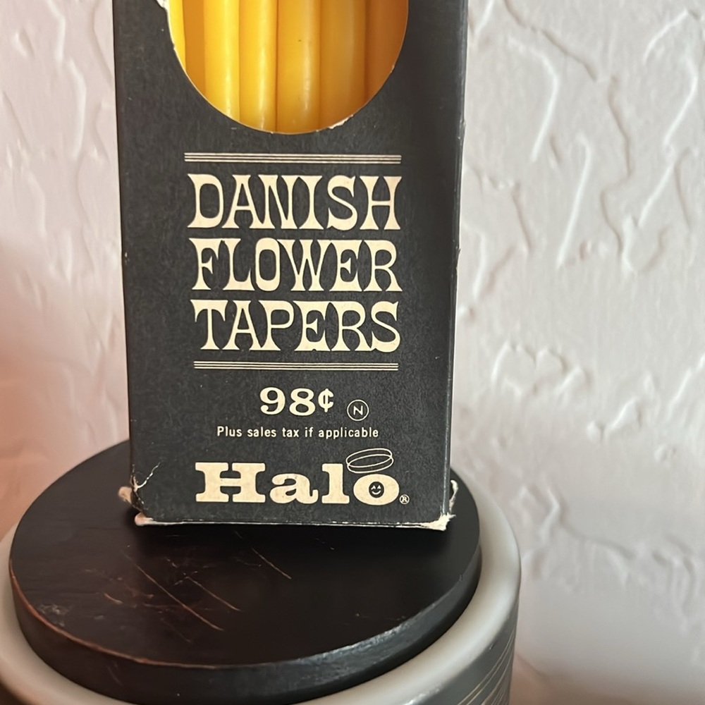 Danish Flower Tapers 10 pieces Halo ~15 inches tall